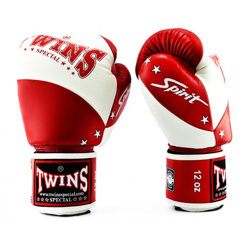 Боксерские перчатки Twins Special (BGVL-10 white/red)